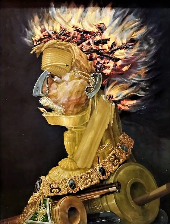 The Allegory of Fire, Archimboldo, Public Domain